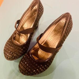 Jambu Size 9.5 Black Mary Jane Shoes Leather